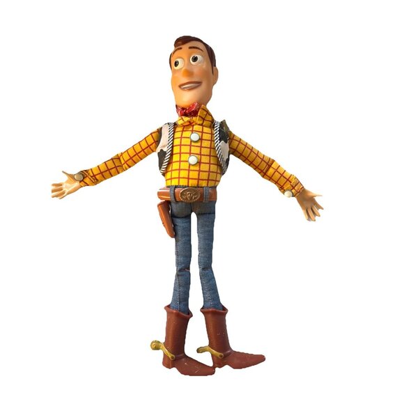 Disney Pixar Other - vintage Disney Pixar Toy Story Woody Pull String Talking Doll 15" WORKS No Hat
